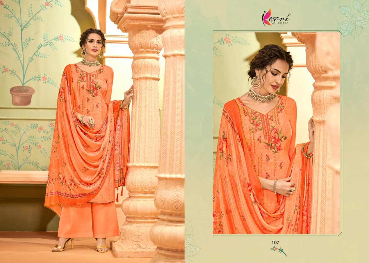 Amira Vol-2 Kesari Trendz Crepe Silk Dresses Amira Vol-2 Kesari Trendz Crepe Silk Dresses